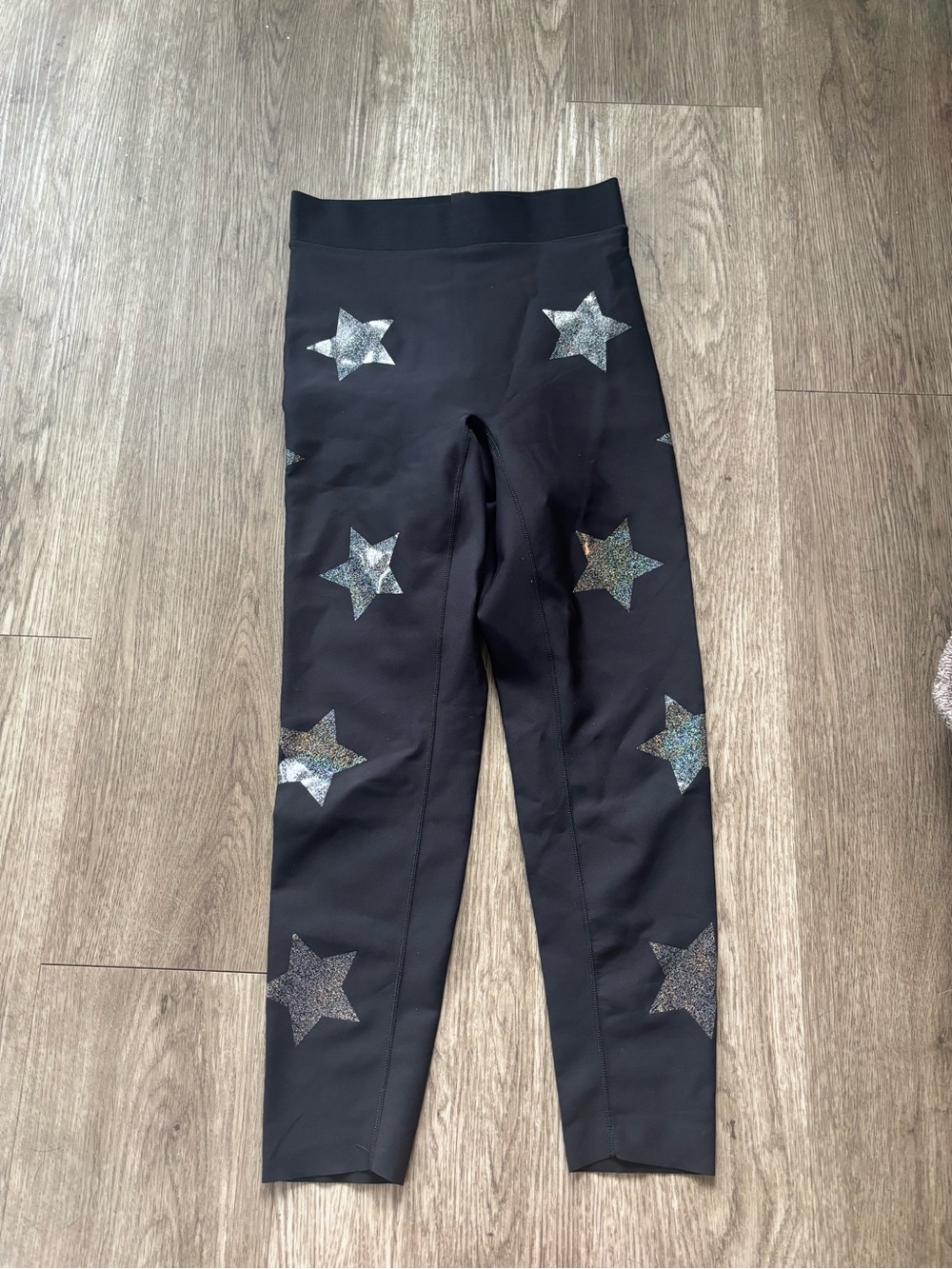 Ultracor Black Holographic Star Leggings | Size S | Luxe Activewear